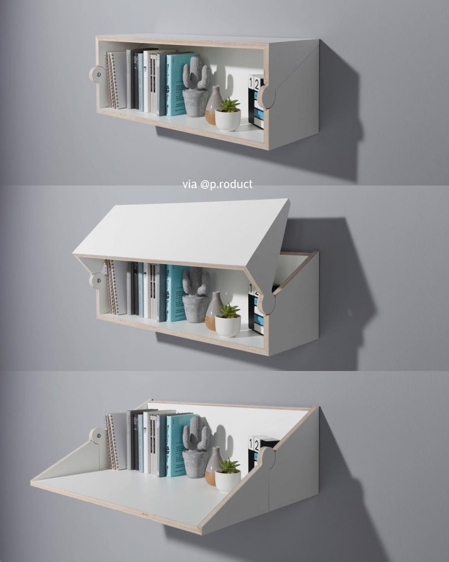 Полка откидная настенная