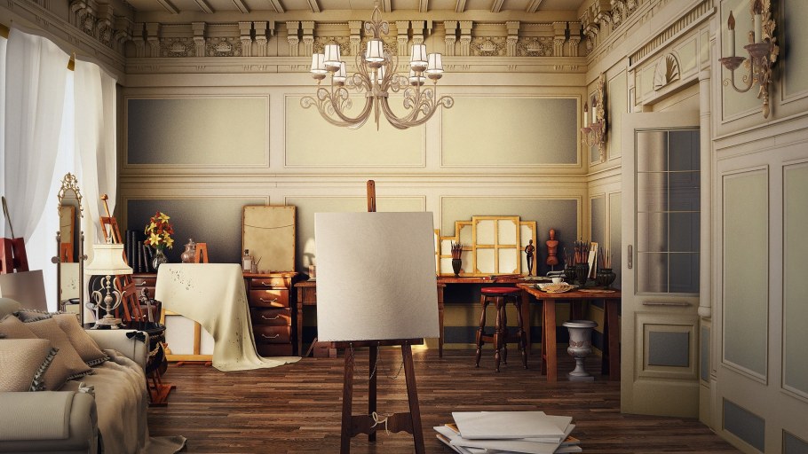 Комната художника