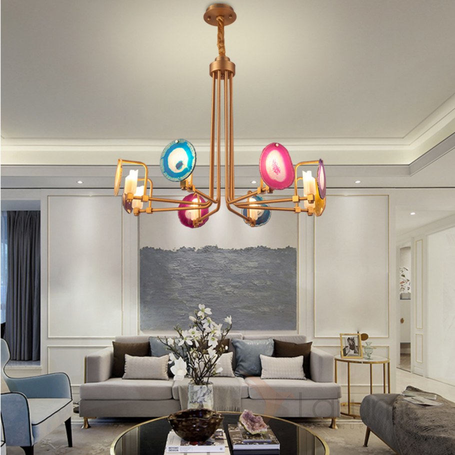 Люстра branquinho Chandelier Agate Blue