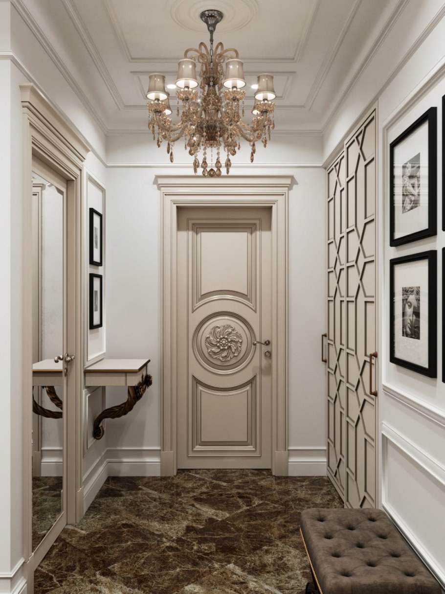 Прихожая в стиле неоклассики