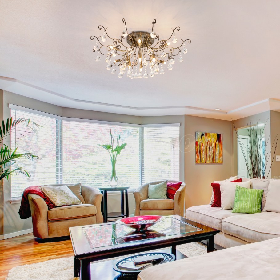 Люстра Eurosvet 10042/12 античная бронза