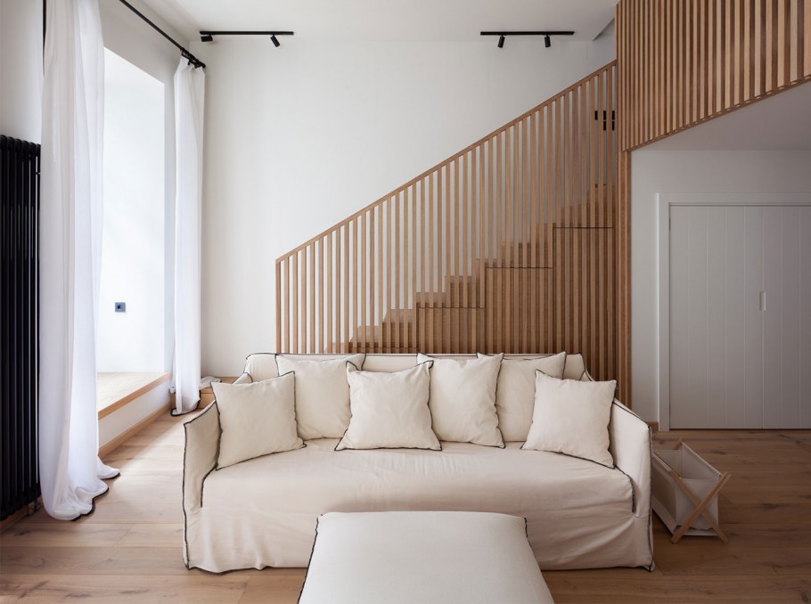 Двухъярусная квартира в стиле лофт