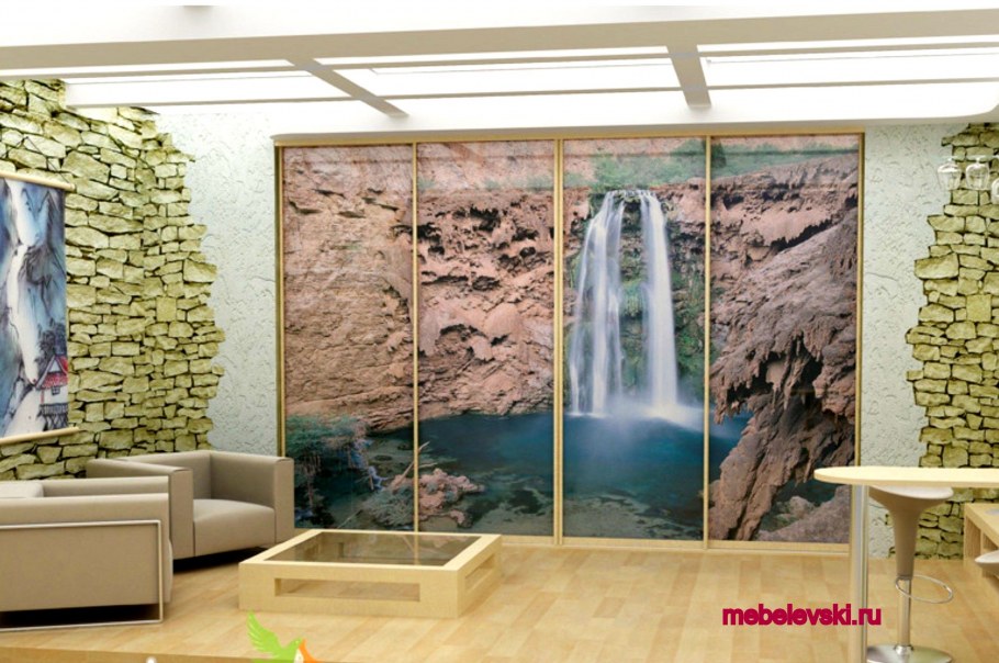 Водопад Wall Mural 3d