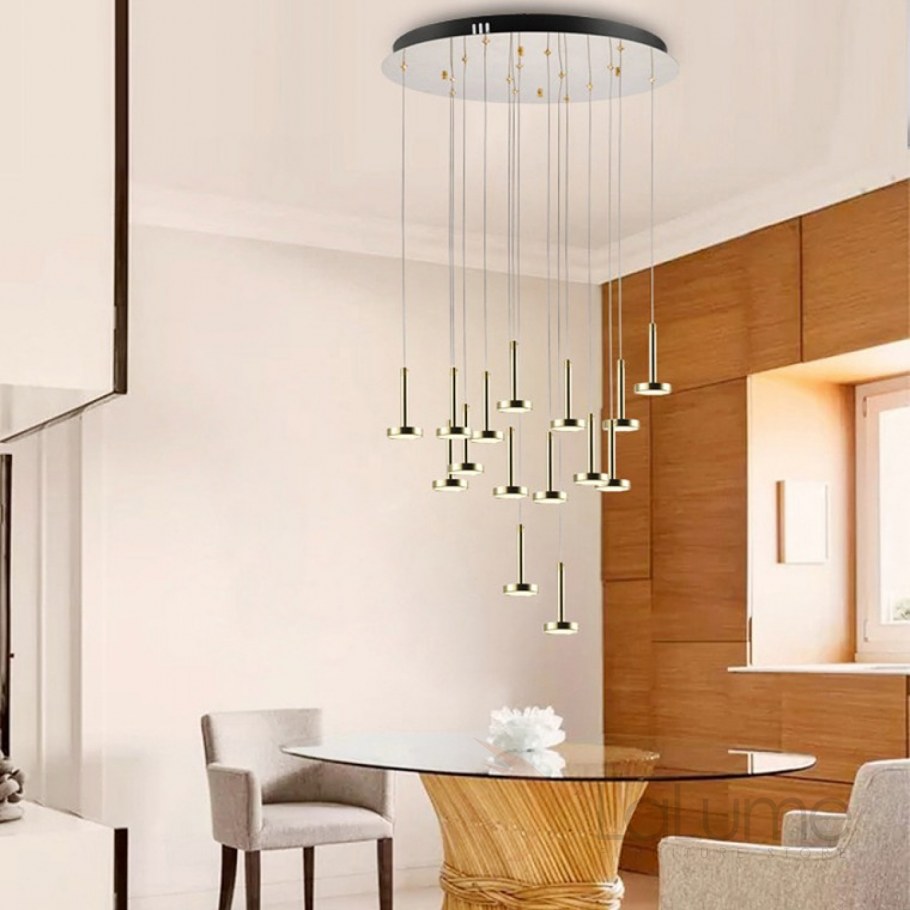 Светильники над островом на кухне