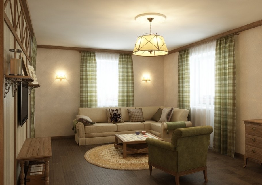 Уютная гостиная в хрущевке