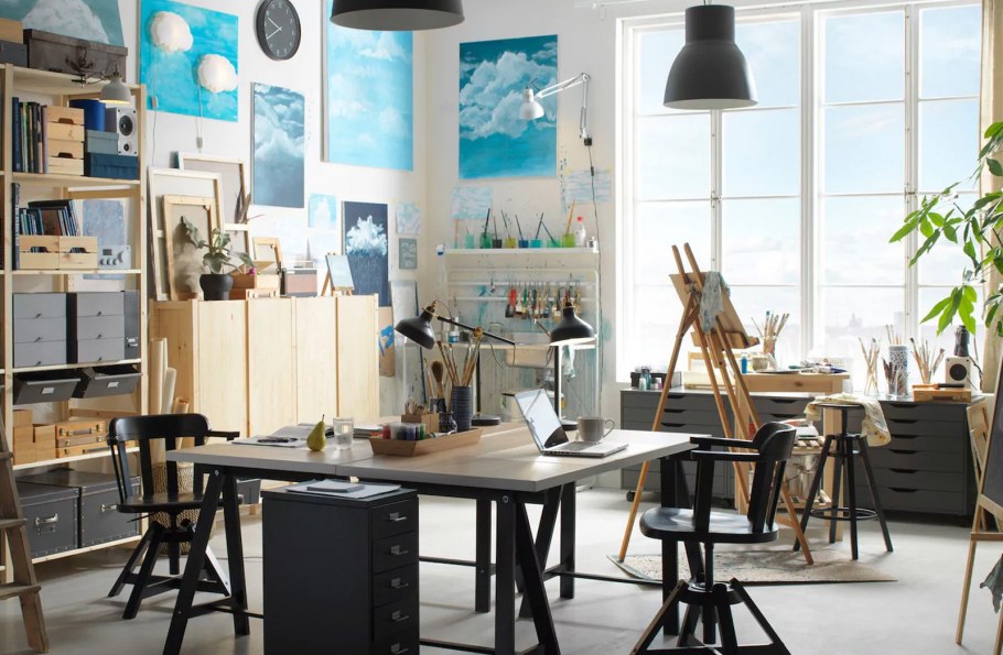 Художественная студия интерьер