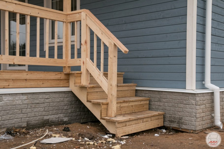 Ступеньки на веранду