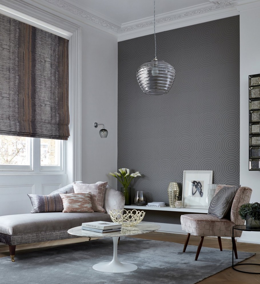 Серо коричневые стены