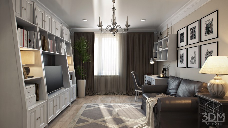 Гостиная Неоклассика и арт деко