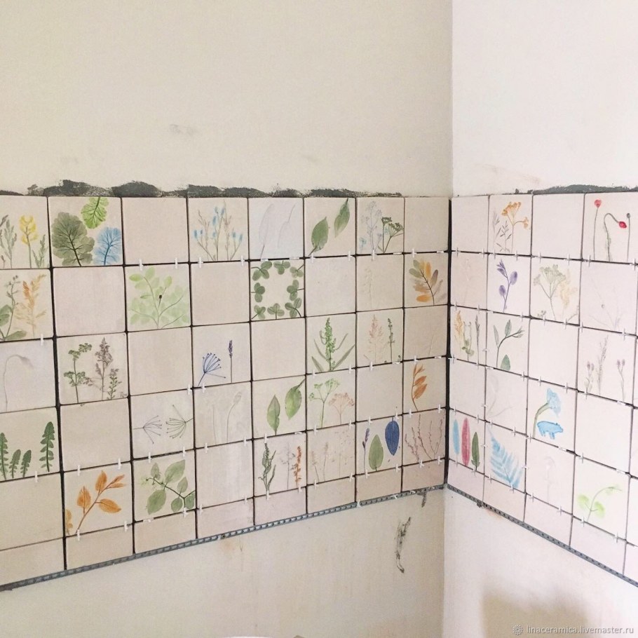 Кухонный фартук изразцы