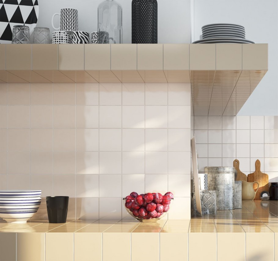 Absolut keramika monocolor Blanco Milano brillo 10x10