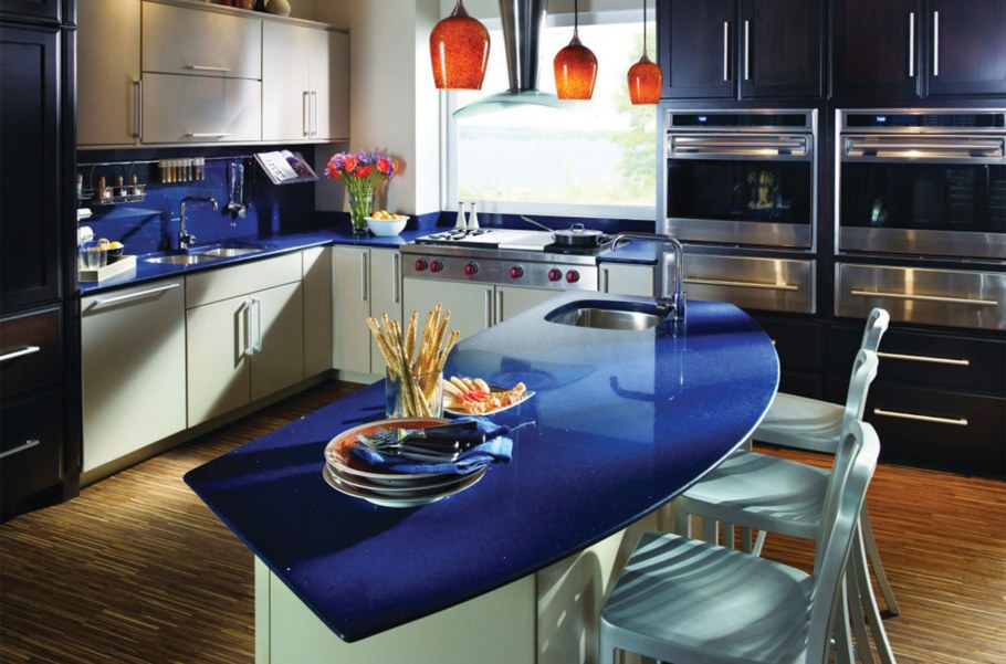 Разноцветная столешница для кухни