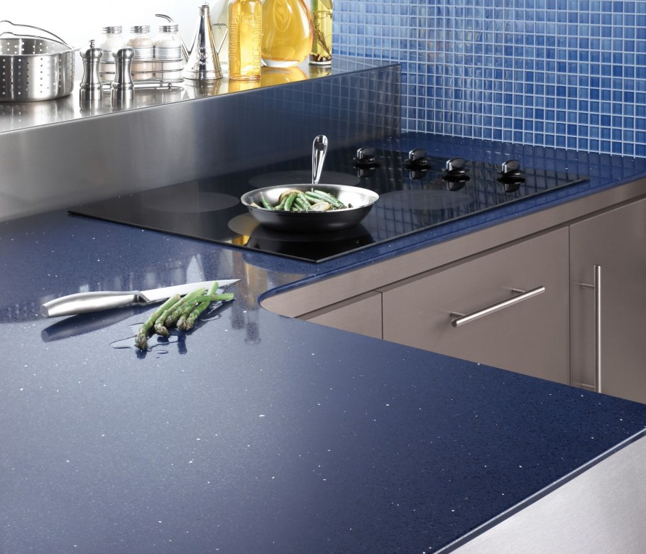 Столешница кварц Azul Bahia