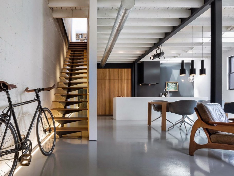 Лестница в интерьере Минимализм