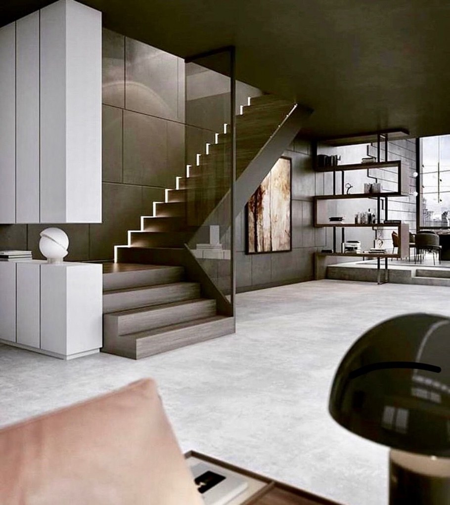 Лестница в интерьере Минимализм