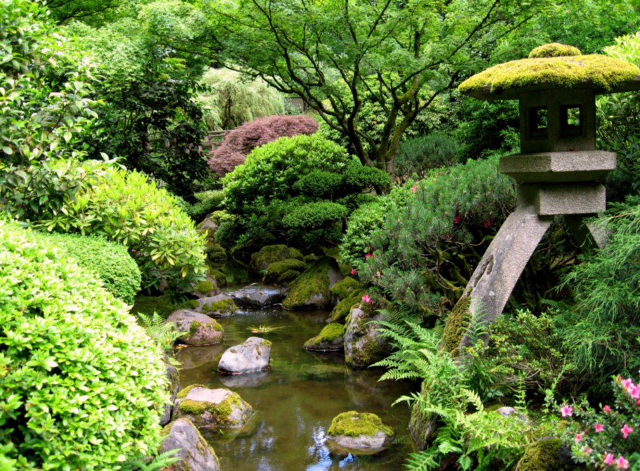 Ландшафтный пейзажный сад Японии