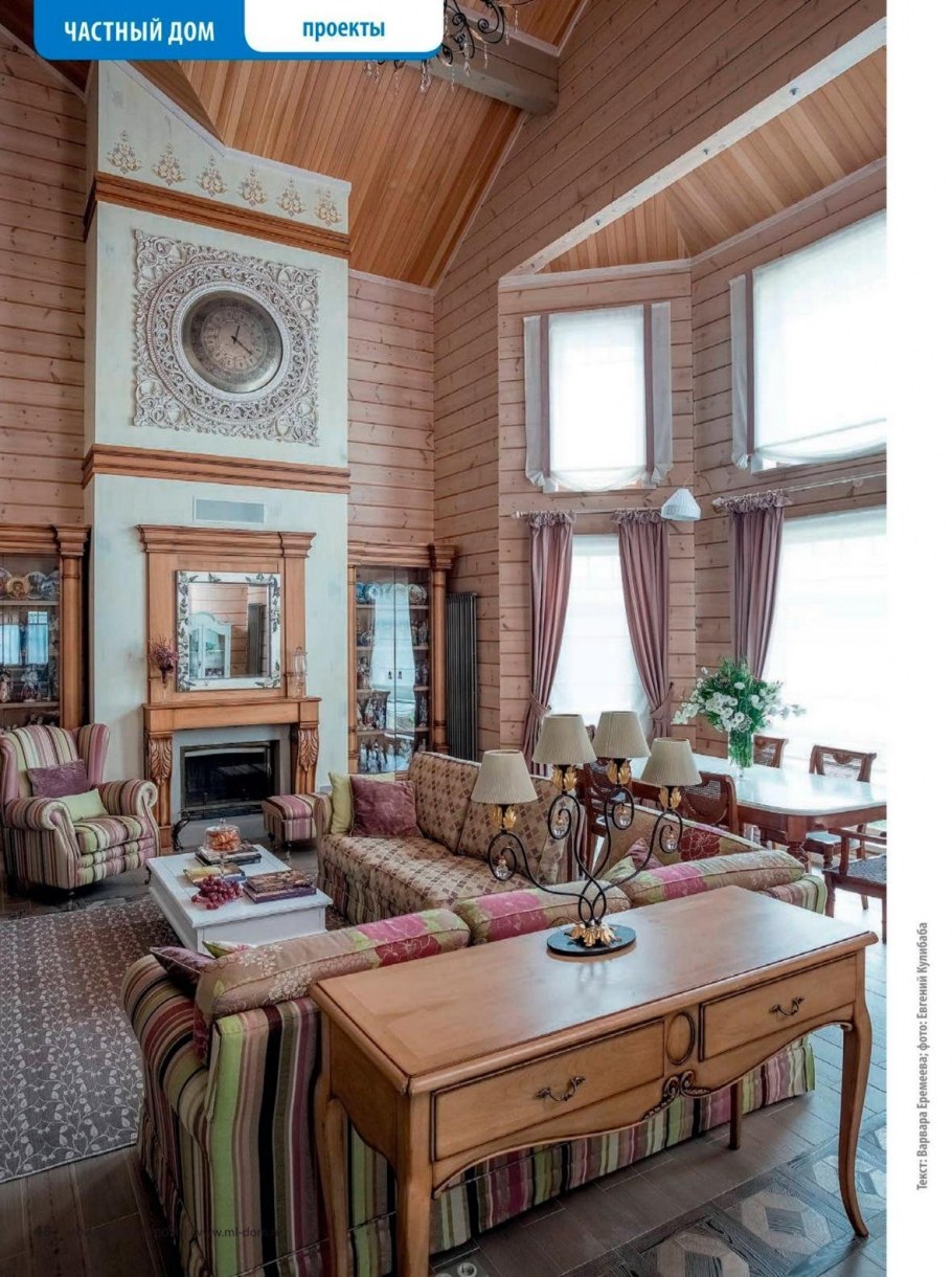 Интерьеры Бориса Дмитриева в стиле русская усадьба