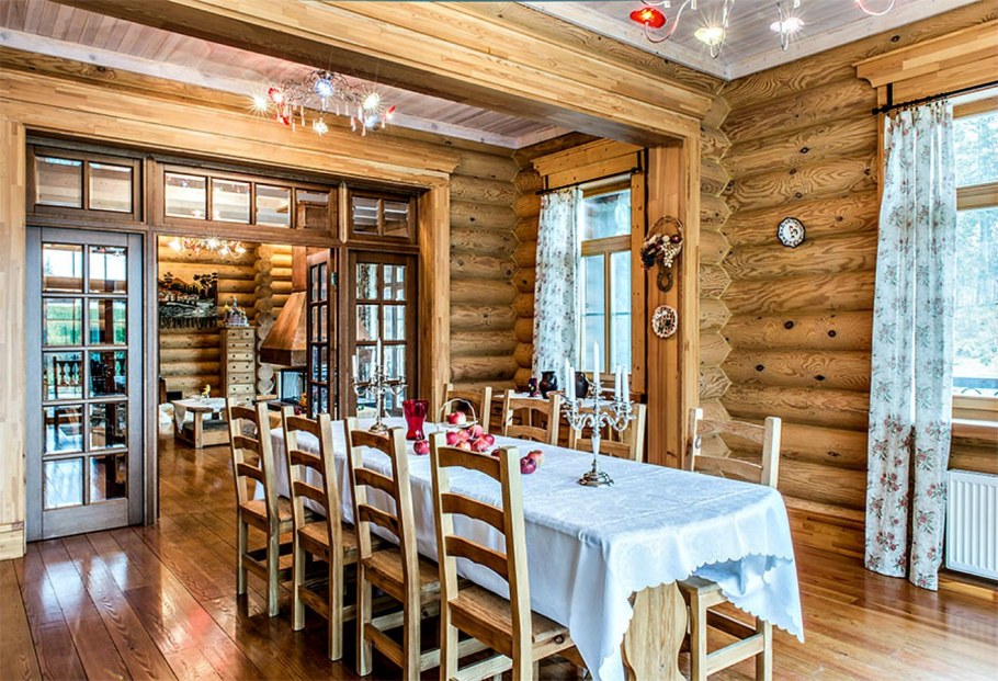 Интерьер в стиле русской усадьбы