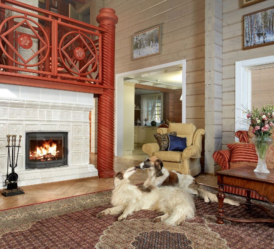 Интерьер в стиле русской усадьбы