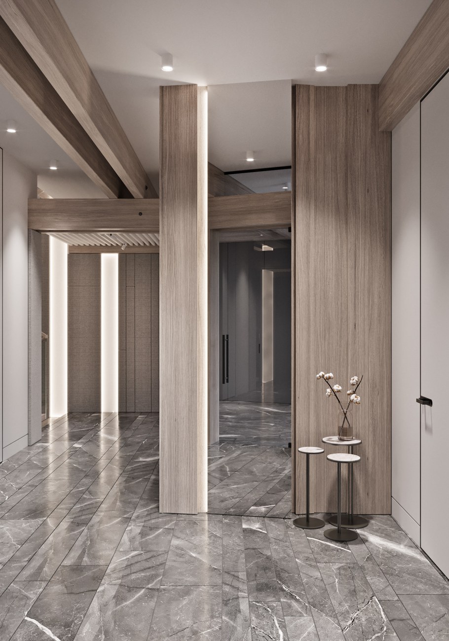 Интерьер холла в современном стиле