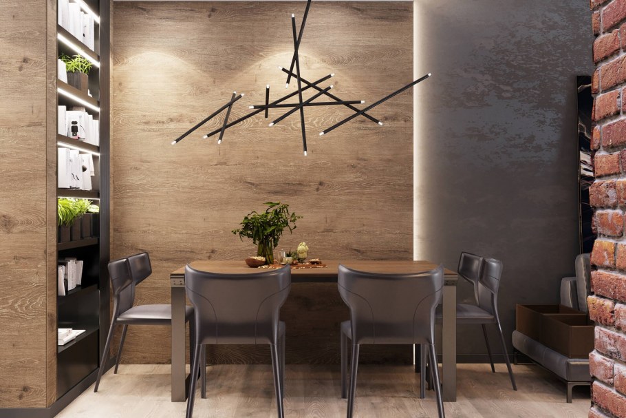 Спальня в стиле лофт