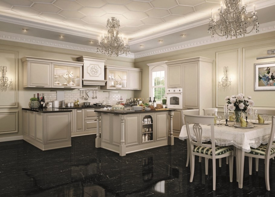 Кухня в бежевых тонах в современном стиле реальные фотографии 2021