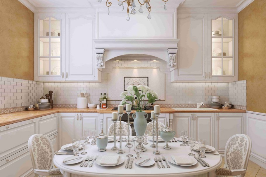 Кухня в светлых тонах