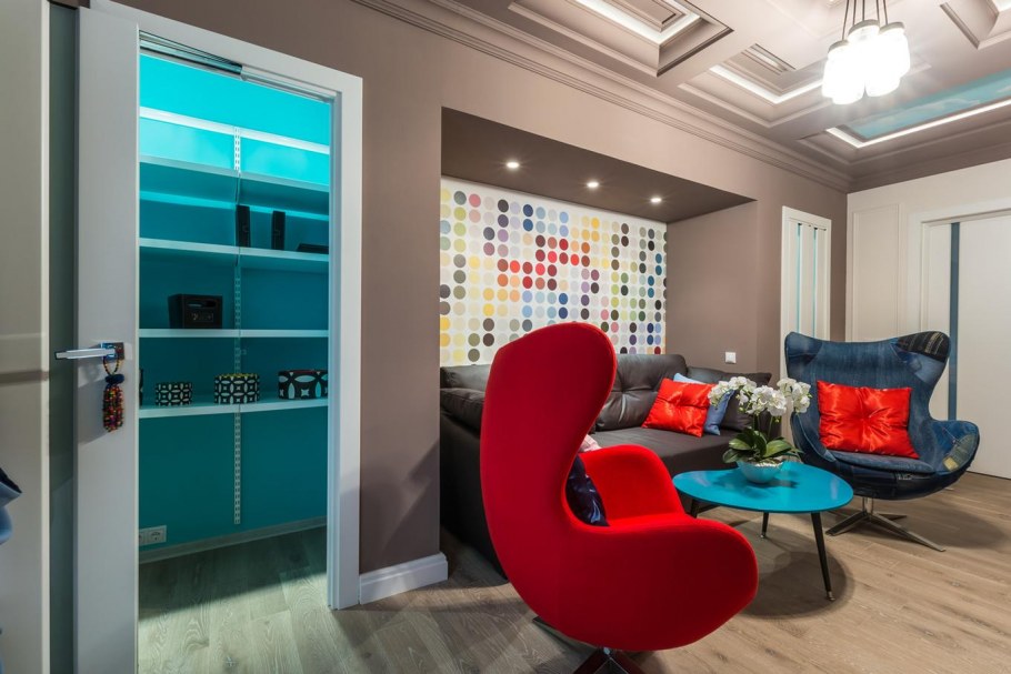 Прихожая в стиле поп арт