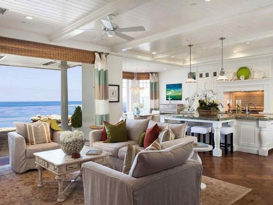 Пляжный стиль в интерьере