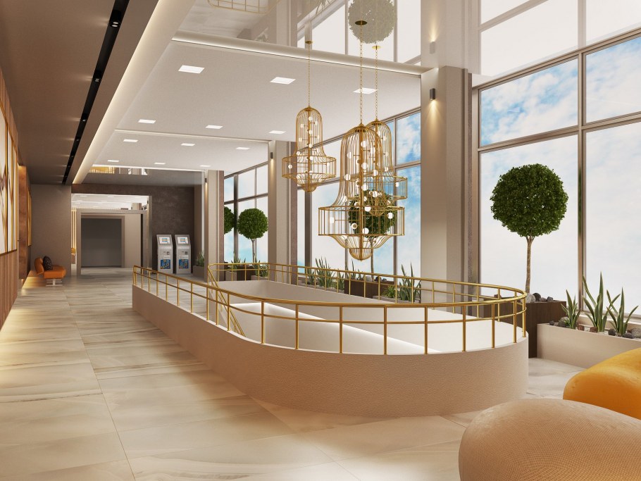 Интерьер фойе общественного здания