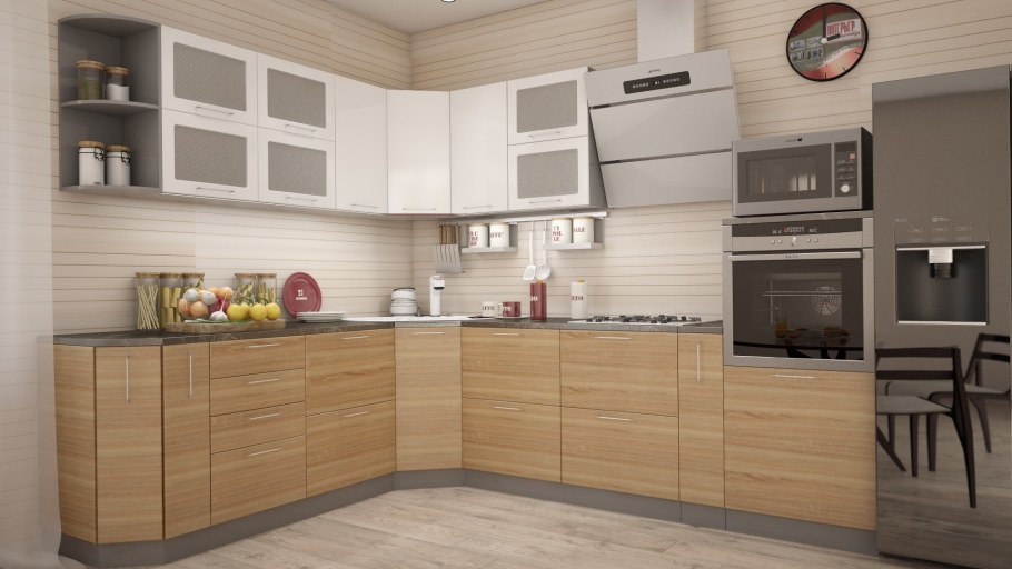 Кухня София дуб сонома интерьер центр