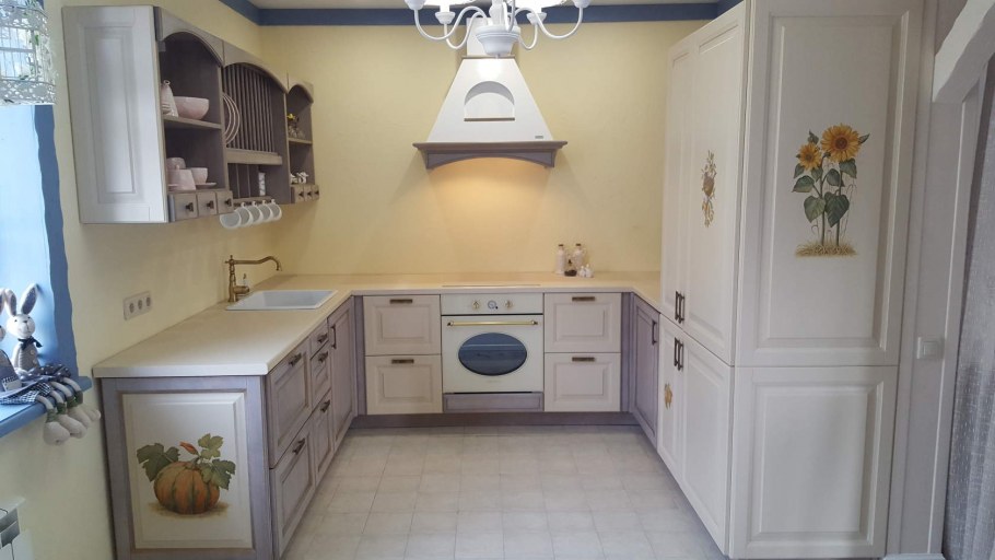 Кухня Прованс зеленая Лорен