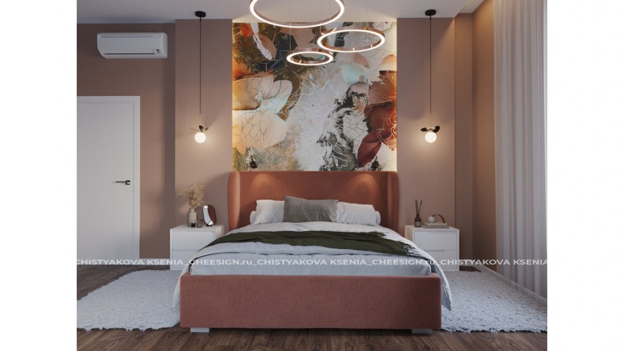 Ремонт с фотообоями в спальне реальные фото