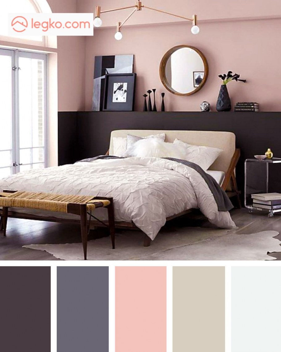 Пудровый цвет в интерьере сочетания цветов