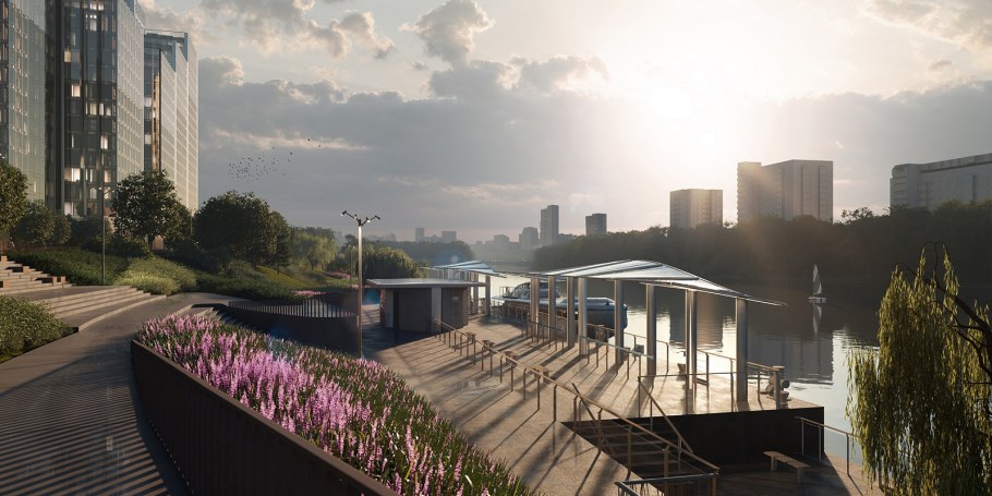 Территории реновации речного порта Казань