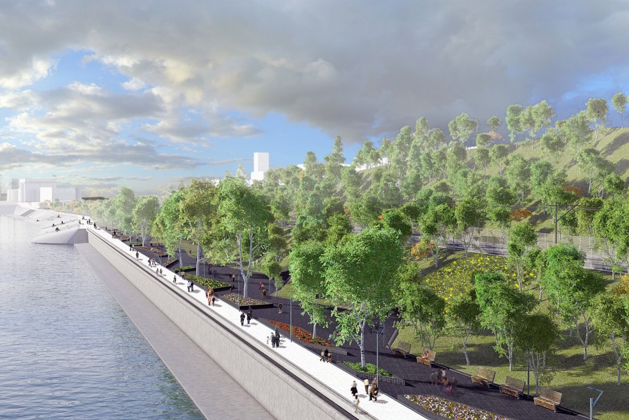 Вид из окна на набережную