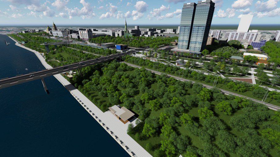 Набережная Енисея в Дивногорске