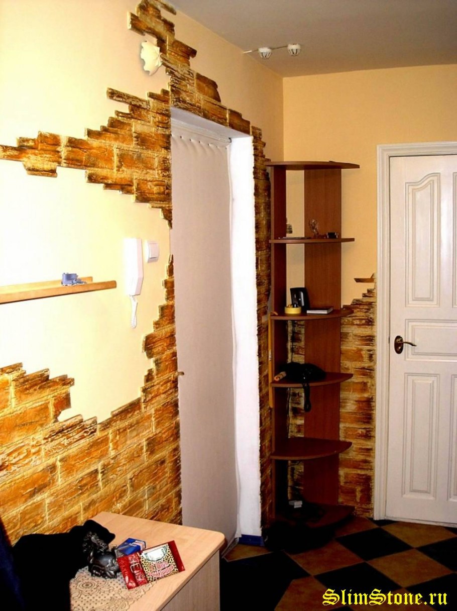 Искусственный кирпич в интерьере