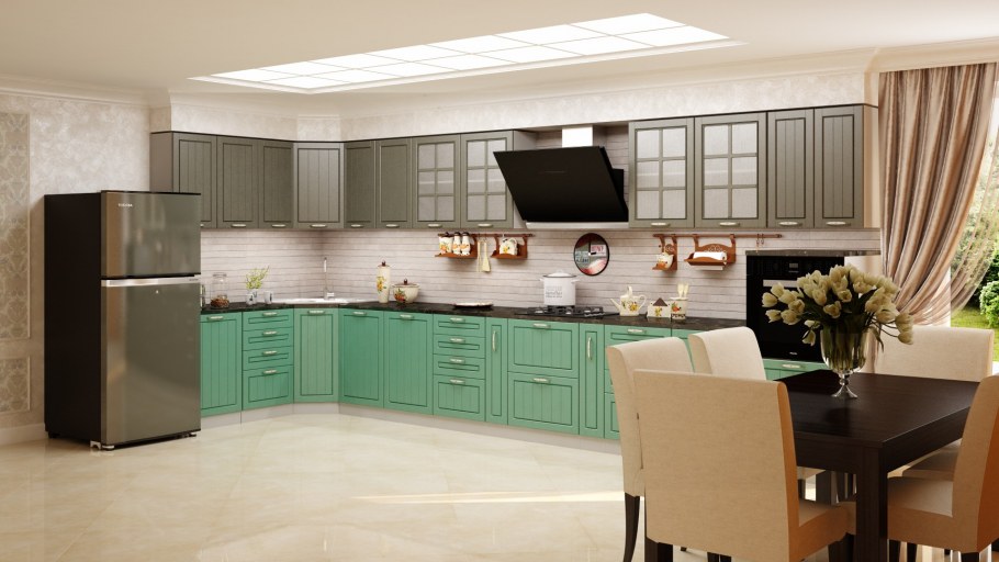 Кухня София Лондон изумруд