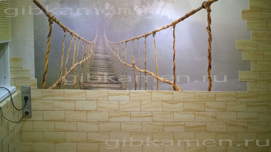 Отделка гибким камнем