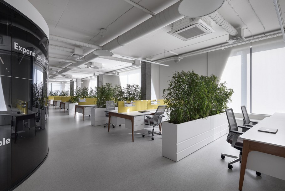 Зона опен Спейс в офисе