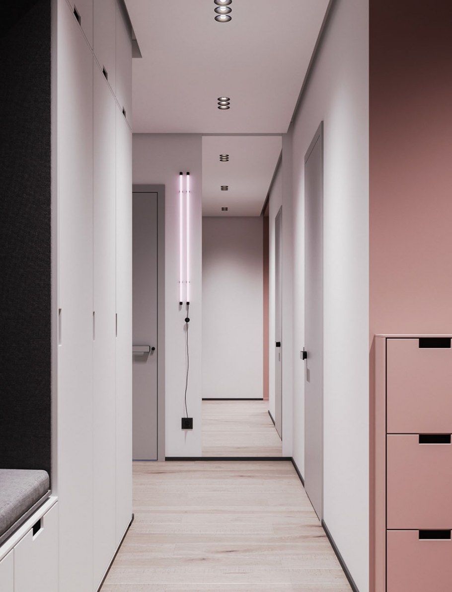 Персиковая прихожая