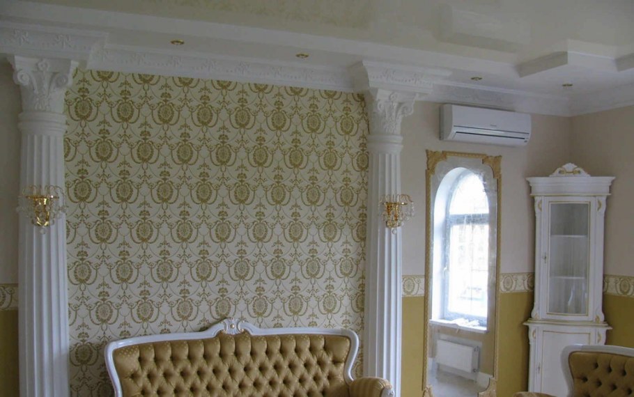 Лепнина из полиуретана в интерьере