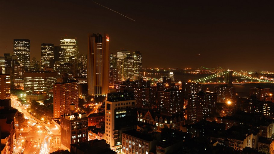 Город ночью