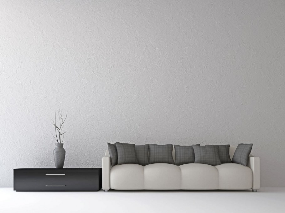 Серые стены в интерьере