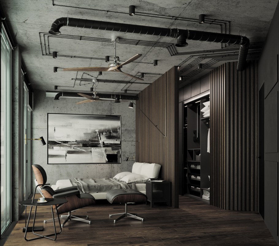 Брутализм в интерьере