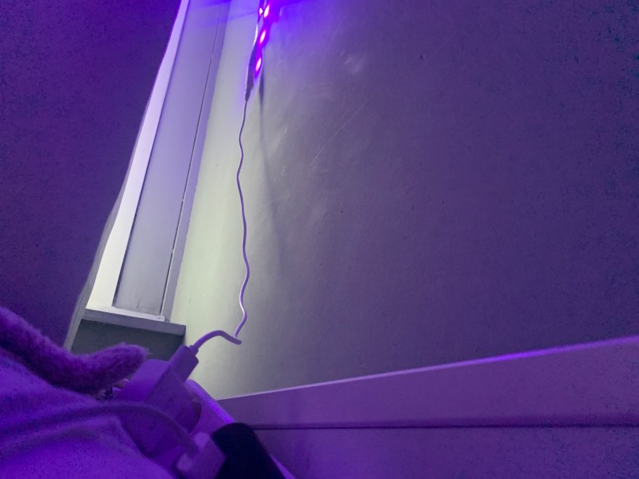 Лампа из неоновой ленты 1 м