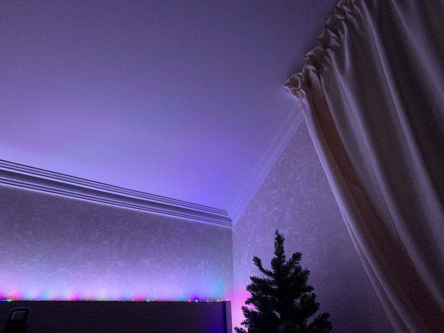 Подсветка потолка светодиодной лентой