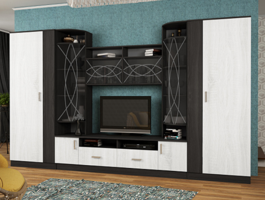 Стенка Венеция-4 венге/дуб