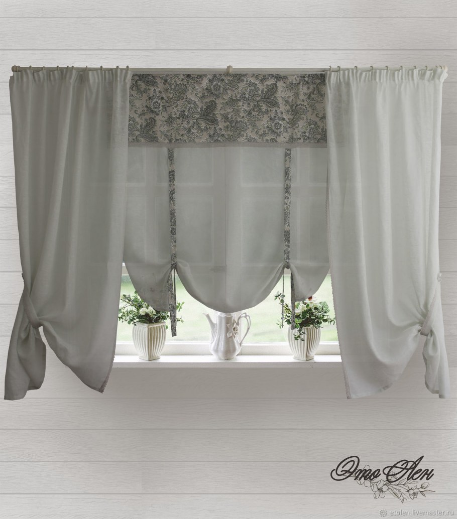 Льняные шторы